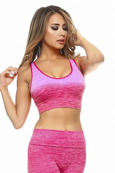 Women’s Dip Dye Ombre Athletic Bra Top (Small only) style 3
