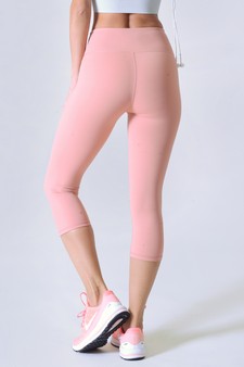 Women's Capri Activewear Leggings w/ Hidden Waistband Pocket (Medium only) style 3