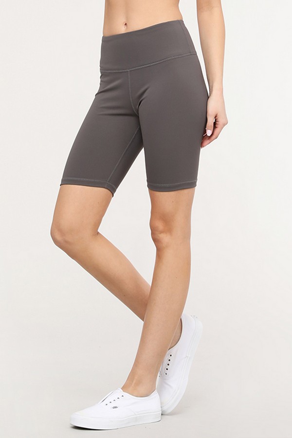 Women’s Active High Rise Matte Biker Shorts w/ Hidden Waistband Pocket