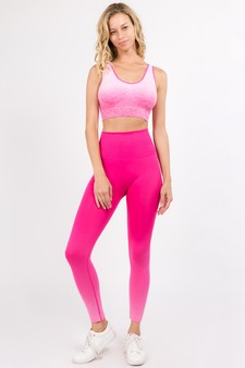 ***NY ONLY - Women's Dip Dye High Rise Active Wear Leggings style 5