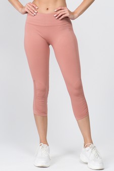 Women's High Rise Cinched Ankle Seamless Activewear Leggings style 3