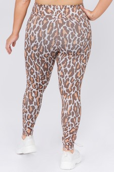 Women's Leopard Activewear Leggings - Bra: ACT645P (XL ony) style 3
