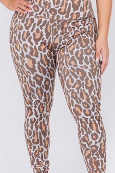 Women's Leopard Activewear Leggings - Bra: ACT645P (XL ony) style 5