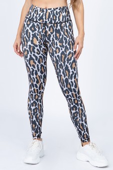 Women's Leopard Activewear Leggings - Bra: ACT645 style 4