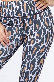 Women's Leopard Activewear Leggings - Bra: ACT645 style 6