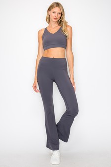 Women's Yoga Flare High Waisted Buttery Soft Pants (Medium only) style 4