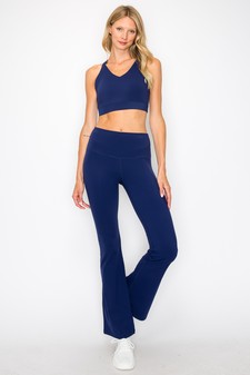 Women's Yoga Flare High Waisted Buttery Soft Pants (Medium only) style 4