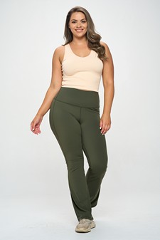 Women's Yoga Flare High Waisted Buttery Soft Pants (XXL only) style 4