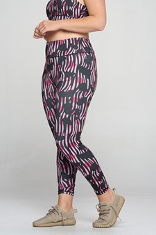 Women's Convivial Animal Mix Print Activewear Leggings style 2