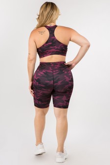 Women’s Can You See Me Pink Camo Activewear Set style 3