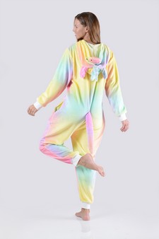 Plush Tie Dye Unicorn Animal Onesie Pajama style 9