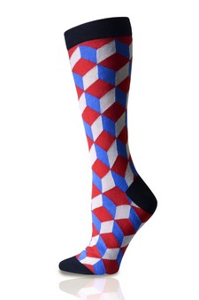 Cotton Republic® 3D Colorful Print Men's Dress Socks style 2