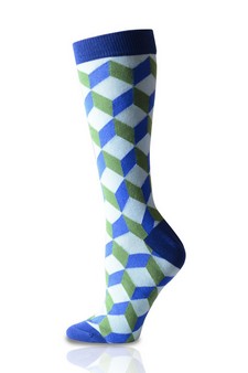 Cotton Republic® 3D Colorful Print Men's Dress Socks style 3