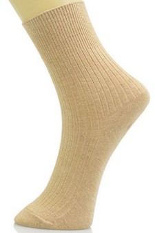 Women's Cotton Blend Rib Knit Crew Socks style 3