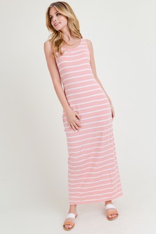 *** NY ONLY - Women's Striped Tank Maxi Dress style 2