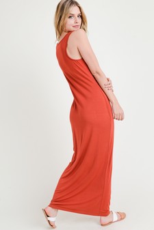 Women's Sleeveless Maxi Dress style 4