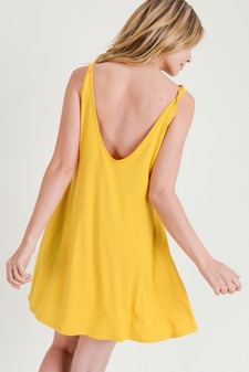 Women's Twist Strap Low Back Dress with Pockets style 6