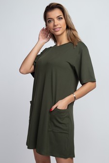 ** NY ONLY **Women's Two Pocket T-Shirt Dress style 2