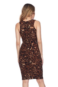Women's Cheetah Print Bodycon Dress style 4