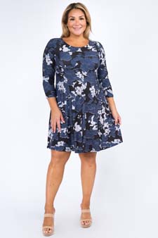 Women's Floral Blossom Dress with Pockets style 5
