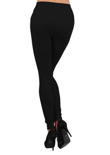 Solid Color Seamless Fleece Tights style 2