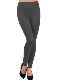Solid Color Seamless Fleece Tights style 3