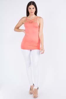 Women's Seamless Triple Criss-Cross Front Cami style 4