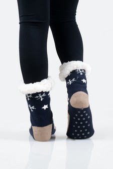 Women's Non-slip Merry X-Mas Slipper Socks style 6