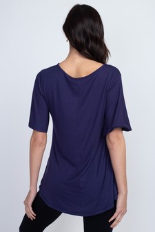 Lady's Bell Short Sleeve Tunic Top style 5