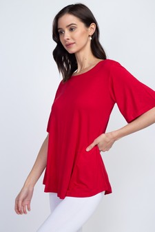 Lady's Bell Short Sleeve Tunic Top style 4