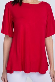 Lady's Bell Short Sleeve Tunic Top style 6