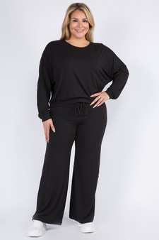 Women's Long Sleeve Top and Lounge Pants Set style 4