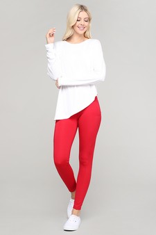 Women’s Long Sleeve Athleisure Top with Side Tie Detail style 4