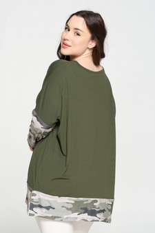 Women's Printed Detail Dolman Sleeve Top style 5