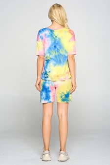 Women's Tie Dye Print Loungewear Set style 3
