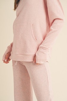 Women's Ultra Soft Hoodie with Thumb Hole style 4
