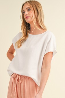 Women’s Airy Bliss: Linen Relaxed Top style 4
