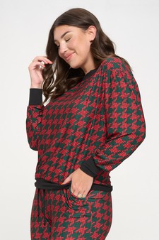 Women’s Christmas Holiday Hues Loungewear Top style 2