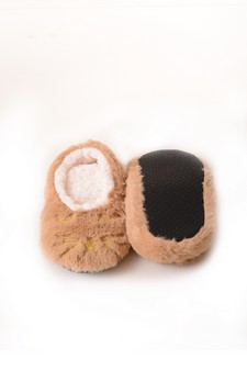 Women's Kitty Face Faux Sherpa Lined Slippers style 2