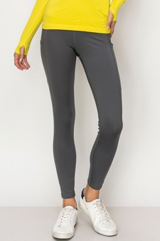 Women's High Waist Tech Pocket Activewear Leggings (Large only) style 2