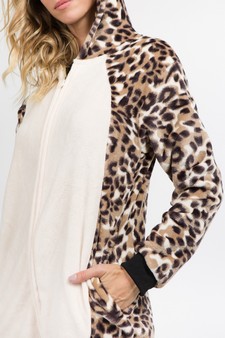 Plush Leopard Animal Onesie Pajama Costume - (6pcs M/L only) style 5