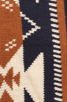 Women's Navajo Pattern Poncho style 4