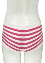 WOMENS SEAMLESS STRIPED BOY SHORT UNDERWEAR style 4