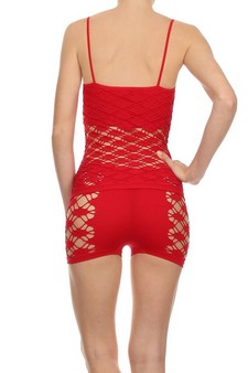 (w/hanger) RED Lady's Seamless Underwear Set style 4
