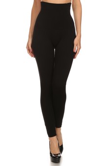 High Waist Compression Tights with French Terry Lining style 2