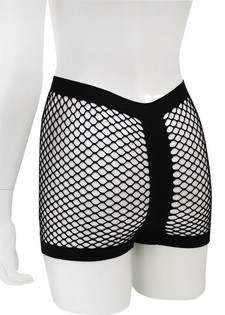 DAY GLO SEAMLESS FISHNET BOY SHORTS style 4