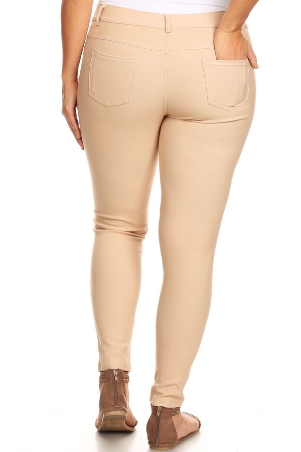 Cotton Jeggings with Insert Pockets