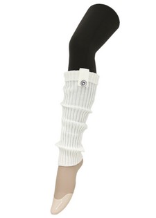 BUTTON TAB CLEAR RHINESTONE KNIT LEG WARMERS style 4