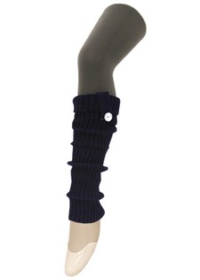 BUTTON TAB CLEAR RHINESTONE KNIT LEG WARMERS style 5