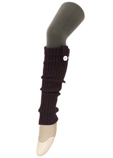 BUTTON TAB CLEAR RHINESTONE KNIT LEG WARMERS style 8